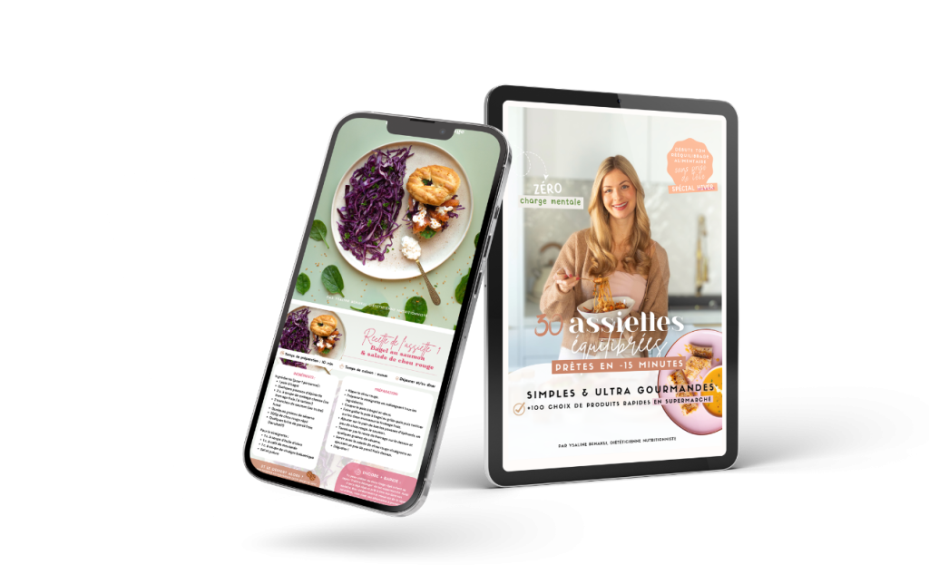 Mockup de l'ebook Repas express hiver