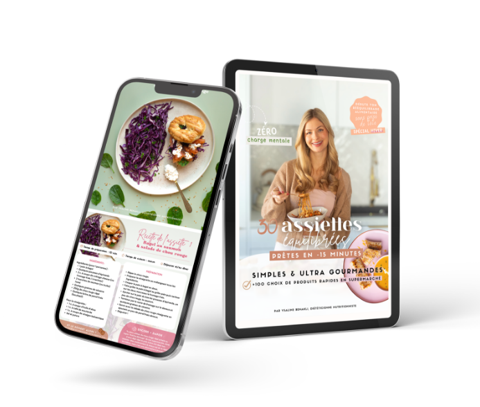 Mockup de l'ebook Repas express hiver