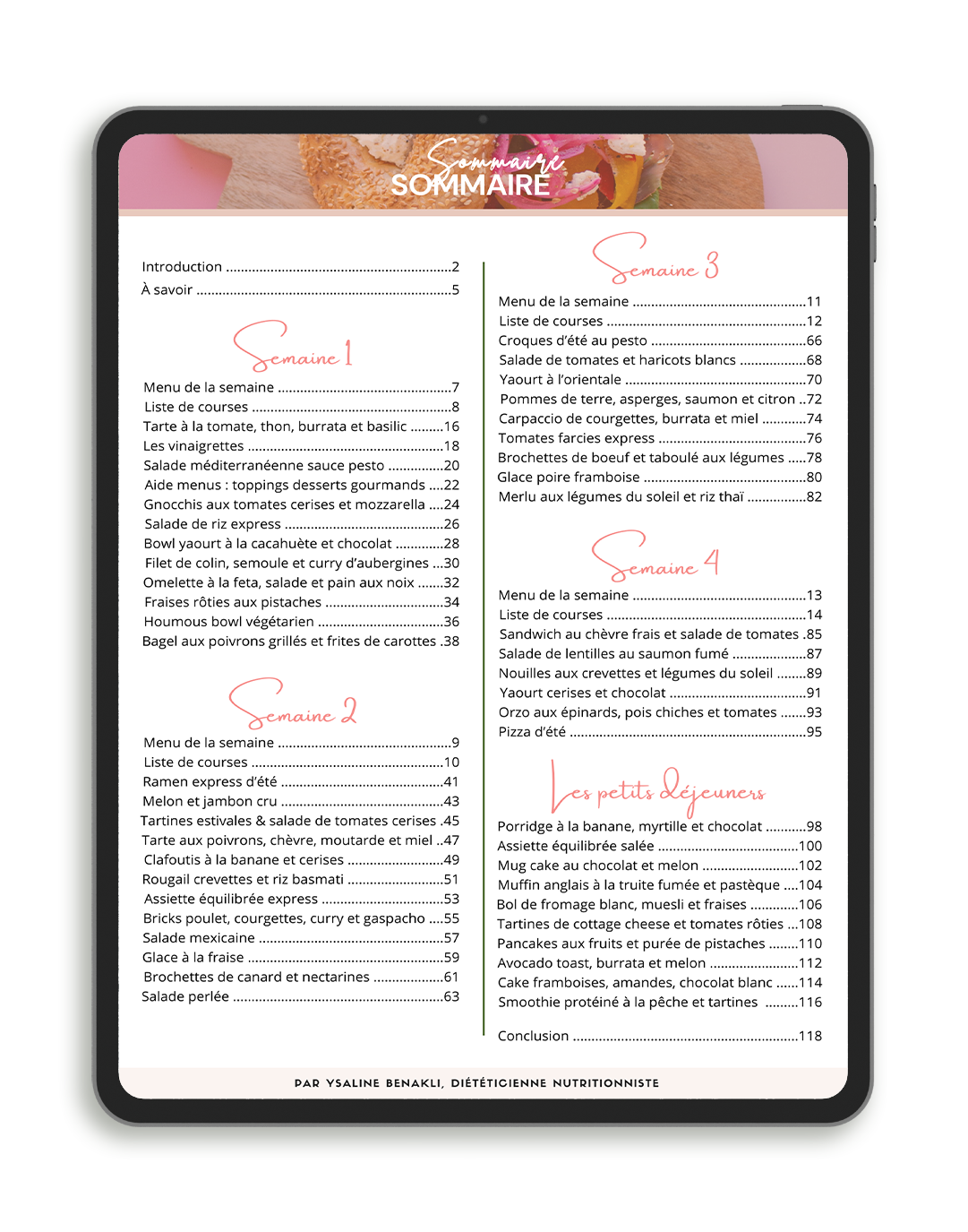 Aperçu Ebook Summer Menus 2