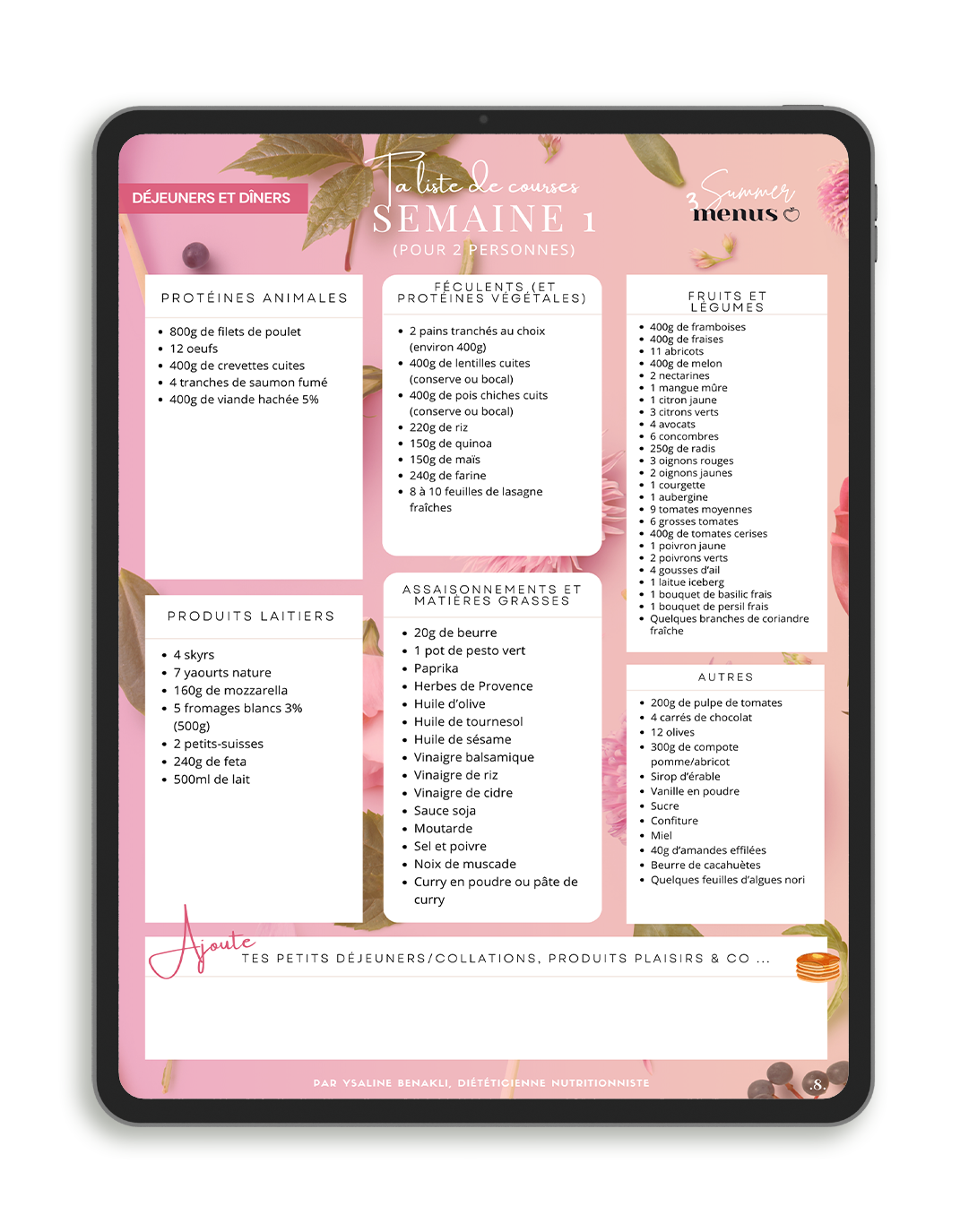 Summer Menus 3 - aperçu